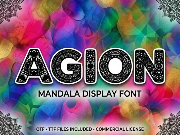 Agion: The Decorative Display Font That Commands Attention
