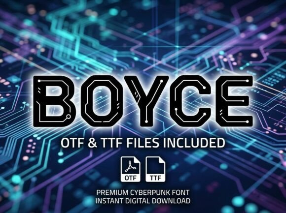 Boyce: A Decorative Display Font for Bold Visual Impact
