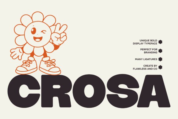 Crosa: The Bold Display Font for Joyful Design