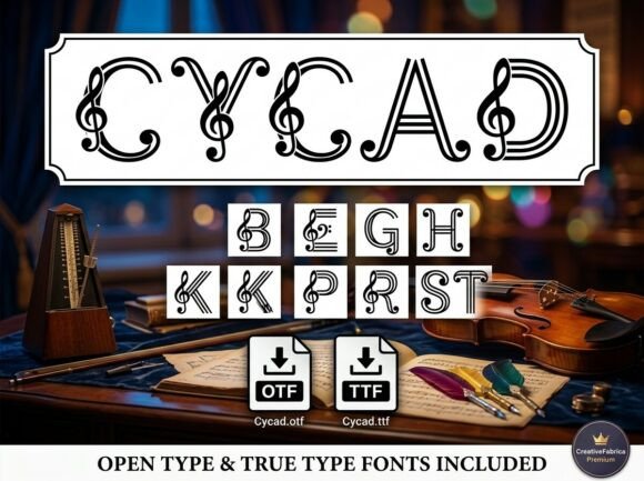 Cycad Typeface: Harmonize Designs with Melody