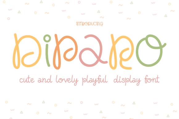 Diparo: The Whimsical Playful Display Font That Makes Your Designs Smile