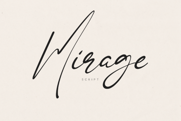 Embrace Effortless Elegance with the Mirage Script Font