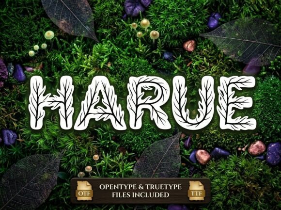 Harue: The Decorative Font Redefining Visual Impact