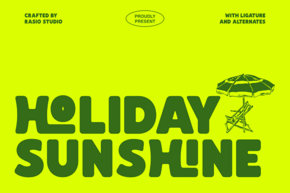 Holiday Sunshine: The Groovy Font That Feels Like a Perfect Summer Day