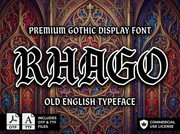Rhago: The Decorative Display Font for Bold Creators