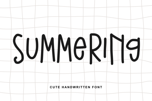 Summering: The Playful Handwritten Font That Brings Warmth to Your Designs