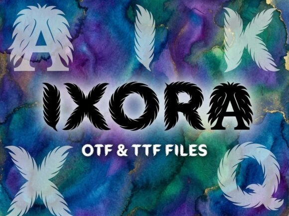 Take Flight with Ixora: A Typeface with a Feathered Soul